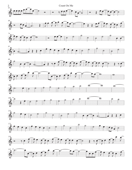 Count On Me Easy Key Of C Clarinet Page 2