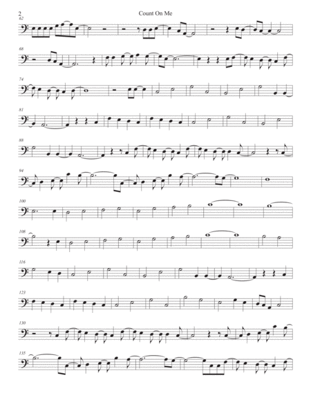 Count On Me Easy Key Of C Euphonium Page 2