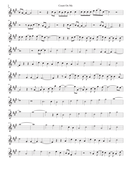 Count On Me Original Key Alto Sax Page 2