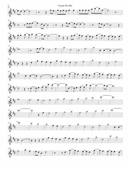 Count On Me Original Key Soprano Sax Page 2