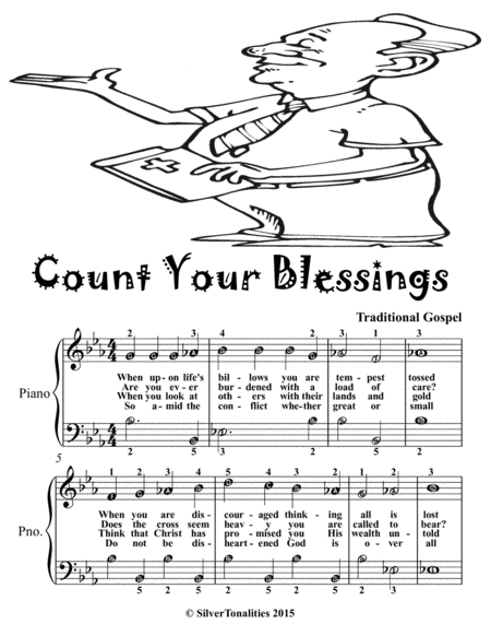 Count Your Blessings Easy Piano Sheet Music Tadpole Edition Page 2