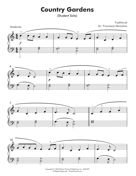 Country Gardens Easy Piano With Duet Page 2