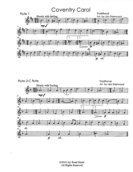 Coventry Carol Flute Trio Page 2