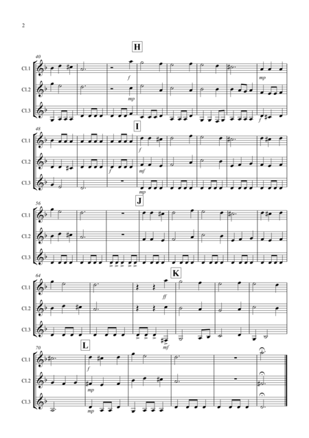 Coventry Carol For Clarinet Trio Page 2