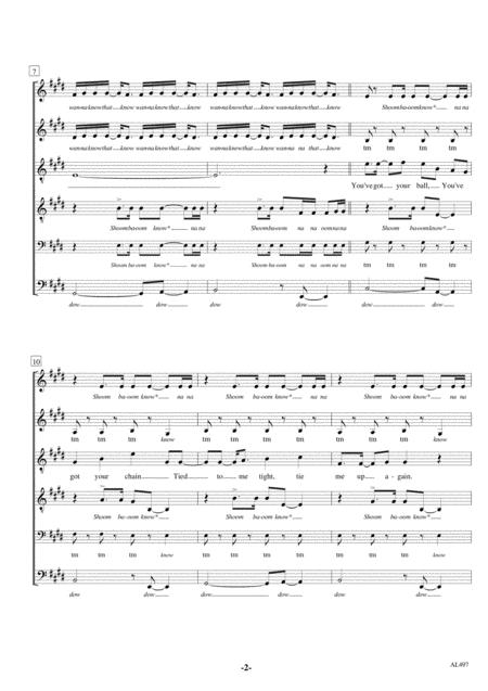 Crash Into Me Saatbb A Cappella Page 2