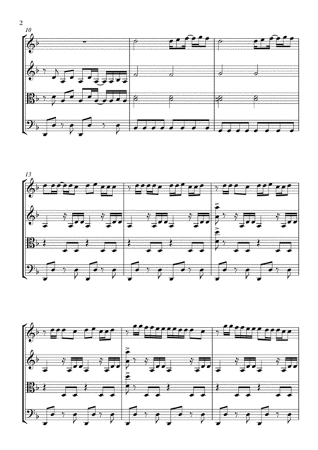 Crazy In Love String Quartet Page 2