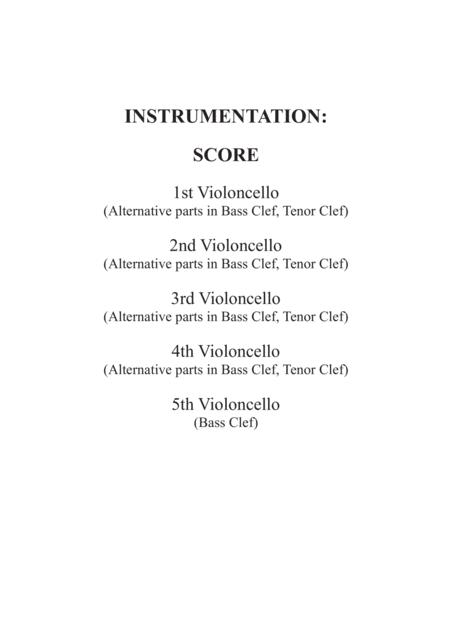 Crazy Little Thing Called Love For Violoncello Quintet Page 2