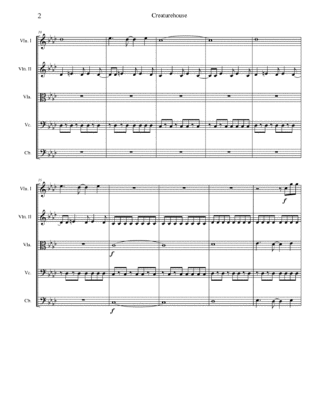 Creaturehouse String Quintet Page 2