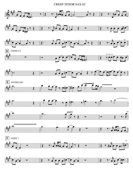 Creep Tenor Sax Page 2