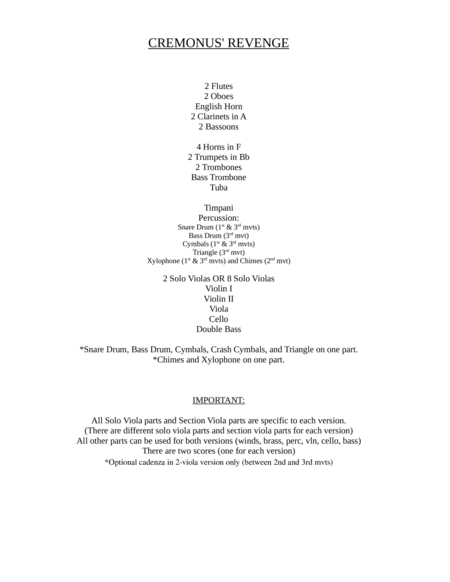 Cremonus Revenge Parts A Violacentric Symphony In 3 Movements Page 2