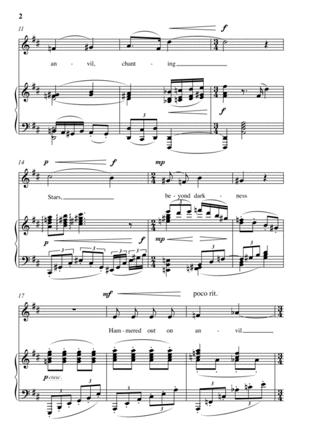 Cricket Song For Soprano Voice And Piano Page 2
