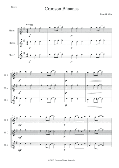 Crimson Bananas For Flute Trio Page 2