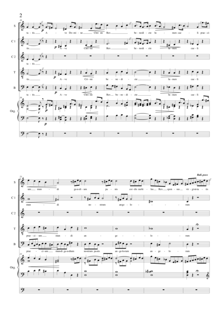 Cs153 No 1 Ave Domine Jesu Christe Choir Saatb And Organ Page 2