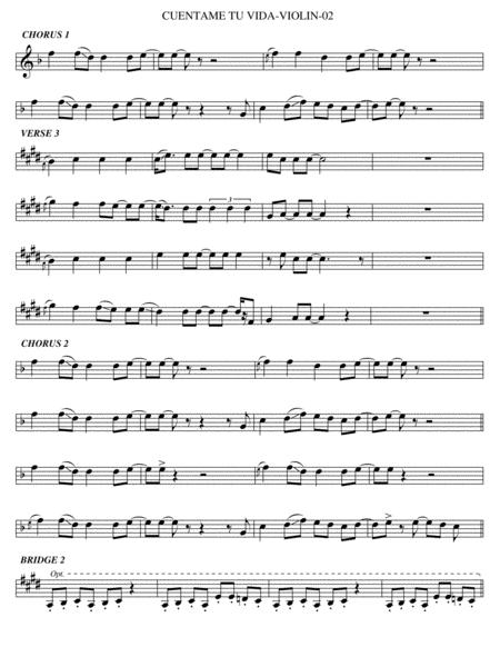 Cuentame Tu Vida Violin Page 2