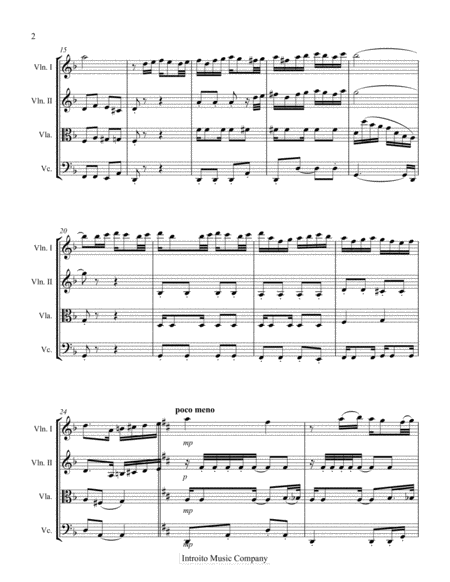 Cuesta Abajo Tango For String Quartet Page 2