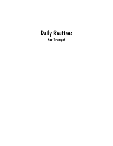 Daily Routines For Trumpet By Eddie Lewis Page 2