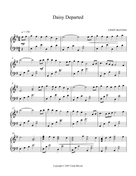 Daisy Departed An Original Piano Solo From My Piano Book Serendipity Page 2