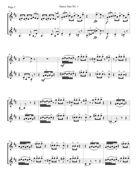 Dance Duo No 1 For Clarinet Duet Page 2