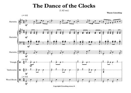 Dance Of The Clocks G Major For Marimba And Percussion Page 2