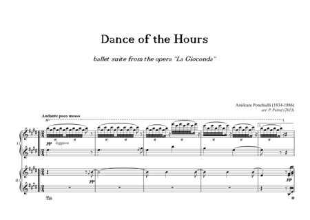 Dance Of The Hours Ballet Suite From The Opera La Gioconda For Piano 4 Hands Page 2
