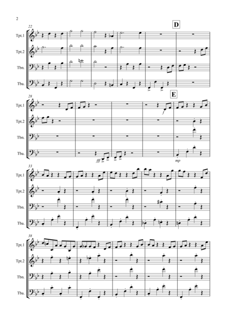 Dance Of The Hours For Brass Quartet Page 2