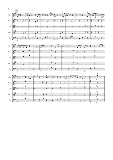 Dance Of The Hours For String Quartet Page 2