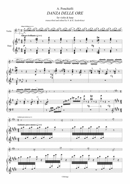 Dance Of The Hours For Violin Harp Page 2
