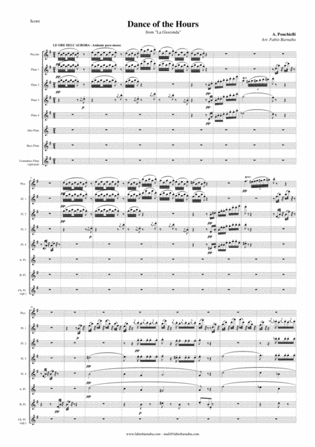Dance Of The Hours From La Gioconda For Flute Choir Page 2