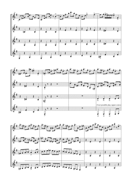 Dance Of The Knights From Romeo And Juliet For Clarinet Quartet Page 2