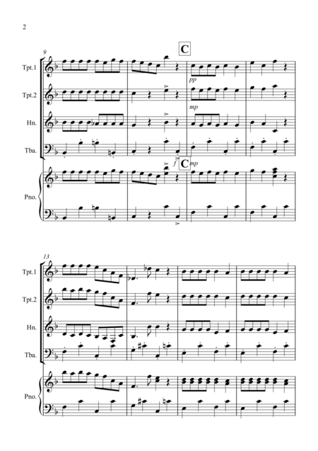 Dance Of The Reed Pipes Fantasia From Nutcracker For Brass Quartet Page 2