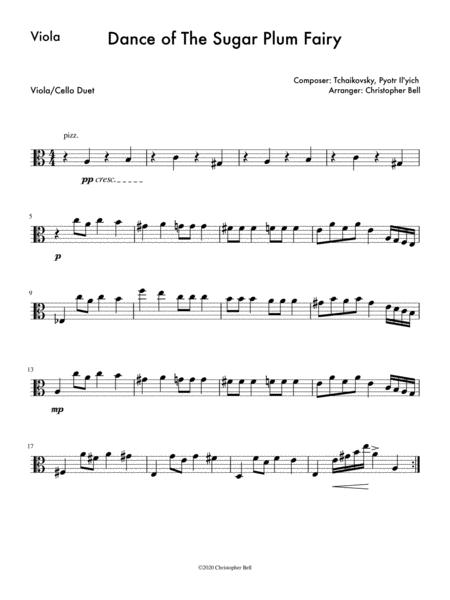 Dance Of The Sugar Easy Viola Cello Duet Page 2