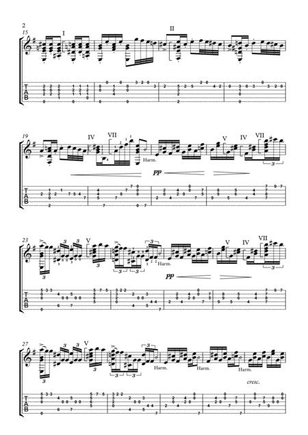 Dance Of The Sugar Plum Fairy Classical Guitar Arrangement Page 2