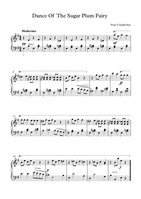 Dance Of The Sugar Plum Fairy Easy Piano Page 2