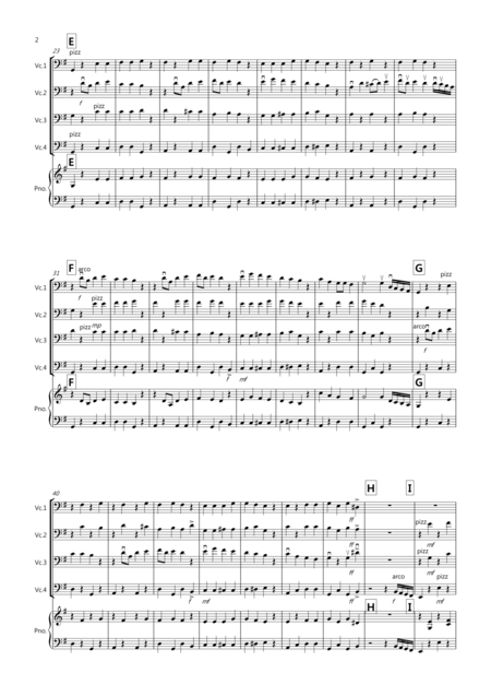 Dance Of The Sugar Plum Fairy Fantasia From Nutcracker For Cello Quartet Page 2