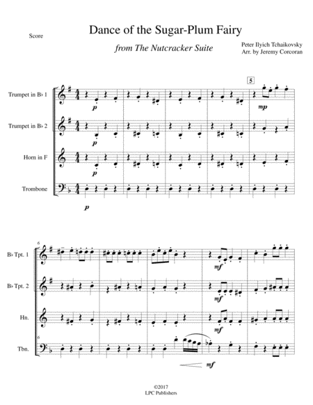 Dance Of The Sugar Plum Fairy For Brass Quartet Page 2