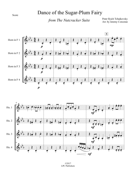 Dance Of The Sugar Plum Fairy For French Horn Quartet Page 2