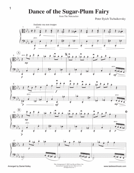 Dance Of The Sugar Plum Fairy From The Nutcracker For Viola Cello Duet Or Bassoon Music For Two Page 2
