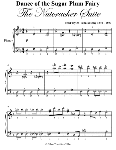 Dance Of The Sugar Plum Fairy Nutcracker Suite Easy Elementary Piano Sheet Music Page 2