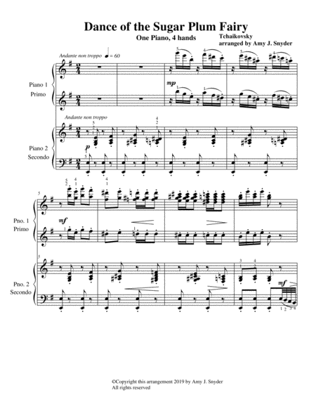 Dance Of The Sugar Plum Fairy Piano Duet Page 2
