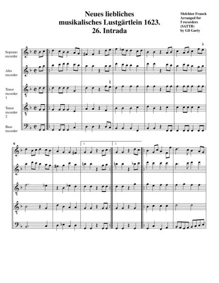 Dances From Neues Liebliches Musikalisches Lustgrtlein 1623 Arrangements For 5 6 Recorders Page 2