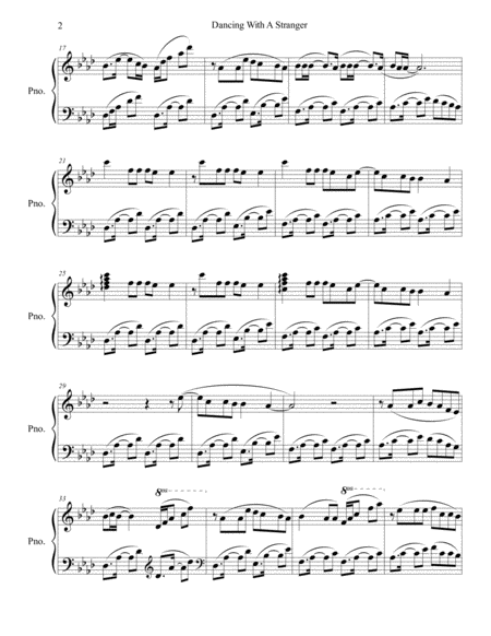 Dancing With A Stranger Piano Solo Page 2