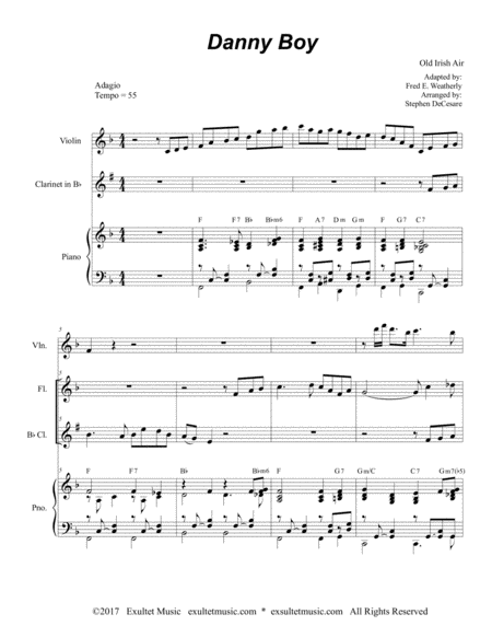 Danny Boy Duet For Flute And Bb Clarinet Page 2
