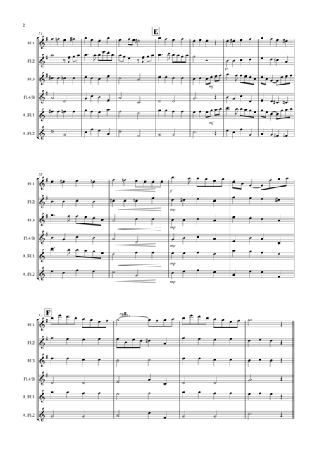 Danny Boy For Flute Quartet Page 2