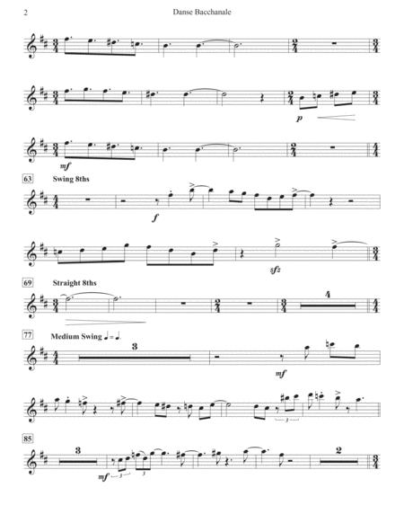 Danse Bacchanale Parts Page 2