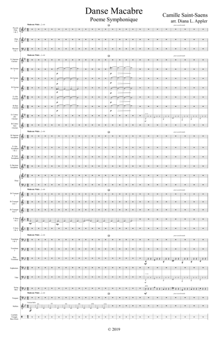 Danse Macabre 11x17 Score Only Page 2