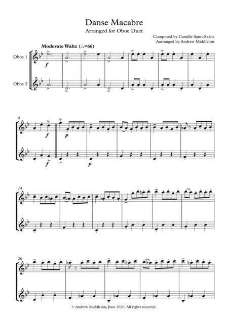 Danse Macabre Arranged For Oboe Duet Page 2