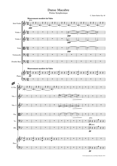 Danse Macabre Op 40 For String Orchestra Page 2