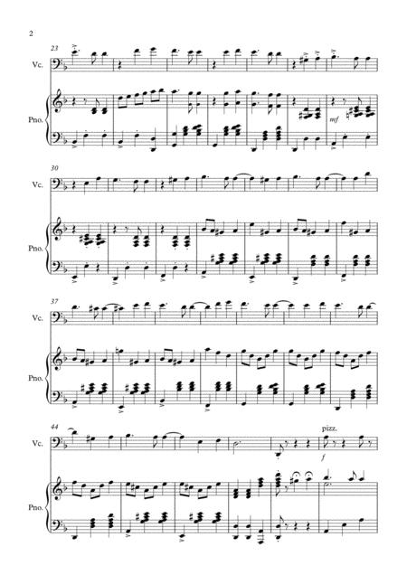 Dark Eyes Sheet Music For Cello Piano Page 2