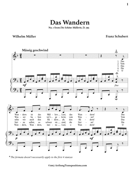 Das Wandern D 795 F Major Page 2