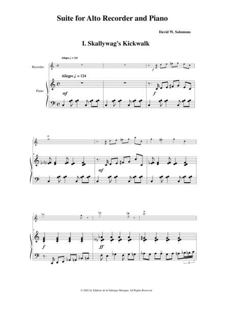 David W Solomons Suite For Flute And Piano Page 2